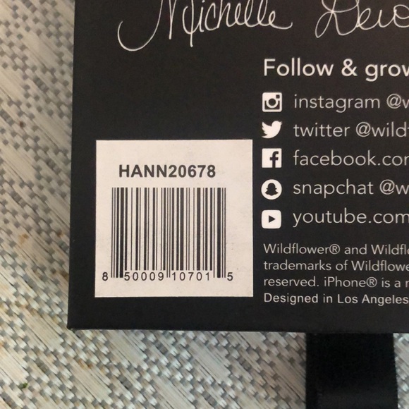 Limited edition Wildflower iPhone 6/7/8/SE case red with monarch butterfly - Picture 3 of 7